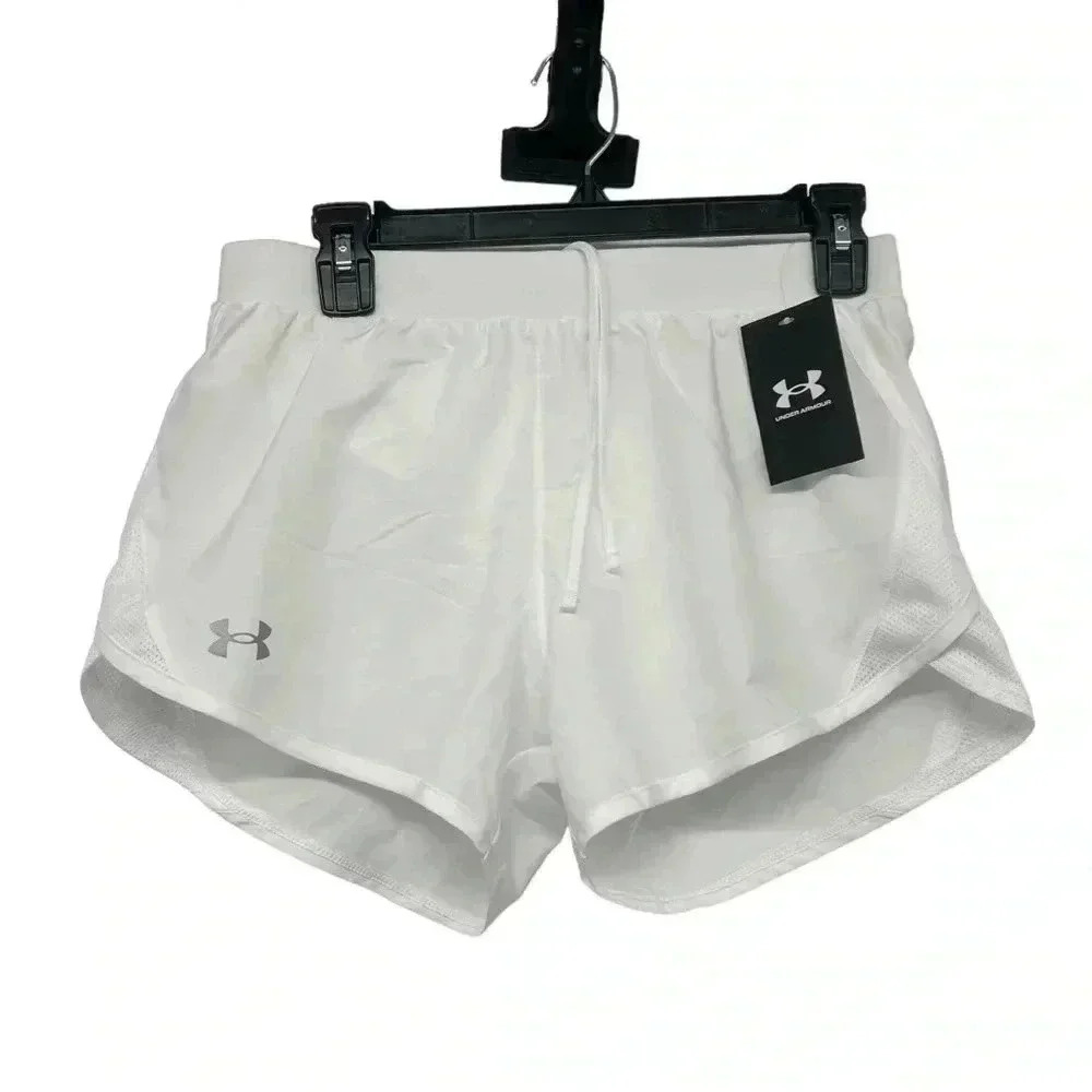 UNDER ARMOUR FLY BY 2.0 SHORTS WOMENS SMALL ATHLETIC ATHLEISURE FLAWED OUTDOOR
